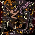 Jazz pattern Royalty Free Stock Photo