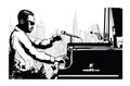 Jazz pianist in New York