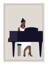 Jazz pianist poster