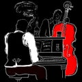 Jazz piano and double-bass