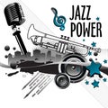 Jazz power Royalty Free Stock Photo