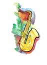 Jazz saxophonist Royalty Free Stock Photo