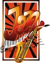 Jazz. Vector poster cdr format. Royalty Free Stock Photo