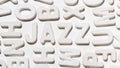 Jazz word by white moulded letters