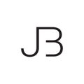 jb initial letter vector logo icon