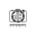 JB Letter Photograph Camera Style