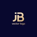 JB logo design, vector letters