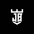 JB Logo Letter Castle Shape Style