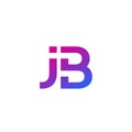 JB monogram logo design, vector letters