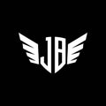 JB Monogram Wing Shape Style