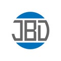 JBD letter logo design on white background. JBD creative initials circle logo concept. JBD letter design Royalty Free Stock Photo