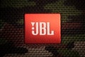 JBL logo on a portable speaker Royalty Free Stock Photo