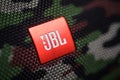 JBL logo on a portable speaker Royalty Free Stock Photo