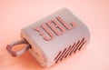 JBL portable wireless speaker with logo Royalty Free Stock Photo