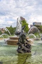 JC Nichols fountain,Kansas city Missouri,water, Royalty Free Stock Photo