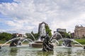 JC Nichols fountain,Kansas city Missouri,water, Royalty Free Stock Photo