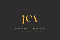 JCA abstract letter logo design Royalty Free Stock Photo