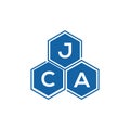 JCA letter logo design on white background.JCA creative initials letter logo concept.JCA vector letter design Royalty Free Stock Photo