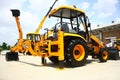 JCB 3DX Backhoe Loader Product Launch Royalty Free Stock Photo