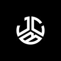 JCB letter logo design on black background. JCB creative initials letter logo concept. JCB letter design