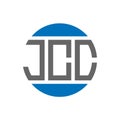 JCC letter logo design on white background. JCC creative initials circle logo concept. JCC letter design Royalty Free Stock Photo