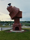 JCCC Twisted Chimney Trumpet Sculpture