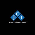JCI letter logo design on BLACK background. JCI creative initials letter logo concept. JCI letter design Royalty Free Stock Photo