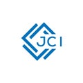 JCI letter logo design on white background. JCI creative circle letter logo concept. Royalty Free Stock Photo