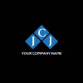 JCJ letter logo design on BLACK background. JCJ creative initials letter logo concept. JCJ letter design Royalty Free Stock Photo