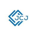 JCJ letter logo design on white background. JCJ creative circle letter logo concept. JCJ letter design.JCJ letter logo design on Royalty Free Stock Photo