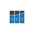 JCT letter logo design on WHITE background. JCT creative initials letter logo concept. JCT letter design Royalty Free Stock Photo