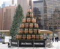 JD Barrel Tree and Christmas Tree Royalty Free Stock Photo