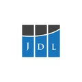 JDL letter logo design on WHITE background. JDL creative initials letter logo concept. JDL letter design Royalty Free Stock Photo