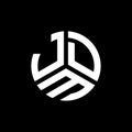 JDM letter logo design on black background. JDM creative initials letter logo concept. JDM letter design