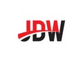 JDW Letter Initial Logo Design Vector Illustration Royalty Free Stock Photo