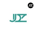 JDZ Logo Letter Monogram Design Royalty Free Stock Photo
