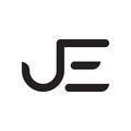 je initial letter vector logo icon