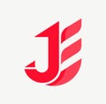 JE logo is a little explanation of the concept of the logo