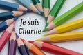 Je suis Charlie, colored pencils