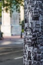 Je suis Charlie poster on a light pole