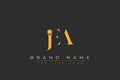 JEA abstract letter logo design Royalty Free Stock Photo