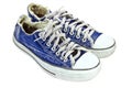 Jean canvas shoes Royalty Free Stock Photo
