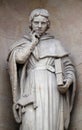 Jean Gerson statue on the facade of the Saint Ursule chapel of the Sorbonne in Paris Royalty Free Stock Photo