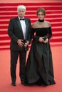 Jean Jacques Annaud and Jacqueline Bisset on the red carpet before the opening 37 of the Moscow International film Festival