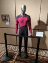 Jean-Luc Picard Season 1 costume in exhibit at Star Trek Convention