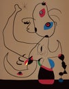 Jean Miro style portrait