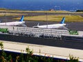 Jean Paul II airport in Ponta Delgada on the island of Sao Miguel