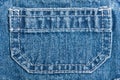 Jean pocket Royalty Free Stock Photo