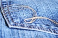 Jean Pocket Royalty Free Stock Photo