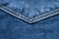 Jean pocket Seam Royalty Free Stock Photo